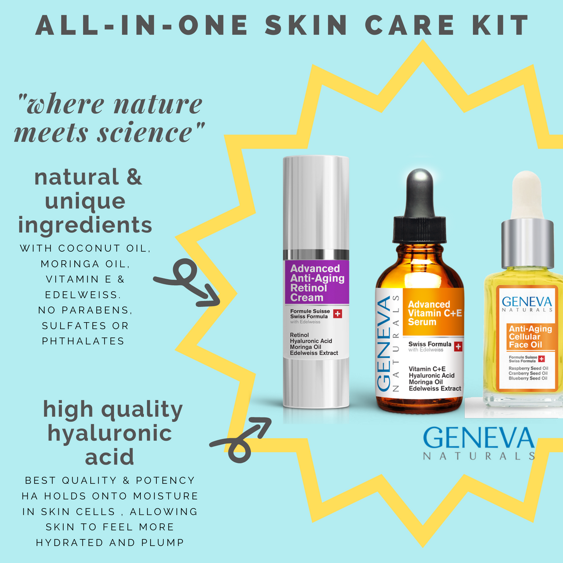 Anti-Aging Vitamin C+E Serum  Geneva Naturals - Geneva Naturals